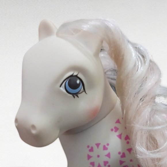 Vintage 1987 Hasbro Sundance My Little Pony white Flower Plastic Figurine Pony - Picture 6 of 9
